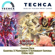 Vietnamese Print Cards - Yugioh Deck - Custom Deck - Kashtira X Mannadium X Superheavy Samurai