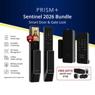 [HDB Sync Bundle] PRISM+ Sentinel Bundles | Smart Door & Gate Lock Bundles | 2026 Model [Ultra (B&CR