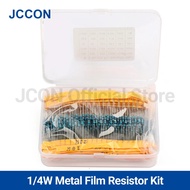 600Pcs 1/4W 10R~1M Metal Film Resistor Assorted Kit 30Values x 20Pcs=600Pcs Sample Kit Color Ring Re