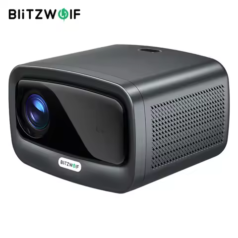 BlitzWolf BW-V9 LED 1080P Projector BT5.0 1000 ANSI Lumens High Brightless Water Cooling Frequency S