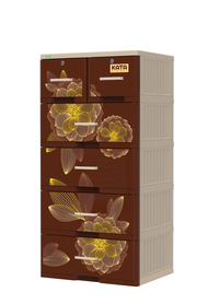 Tủ nhựa KATA 4-5 tầng màu nâu - Tủ quần áo giá rẻ chất lượng nhiều màu sắc