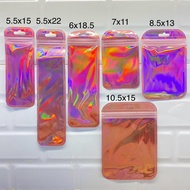 HOL4-HOLOGRAM CLIP PLASTIC 5.5X15 5.5X22 6X18.5 7X11 8.5X13 10.5X15 COSMETIC PLASTIC/ ACCESSORIES PL