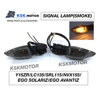 Signal Lamp(Smoke)Y15ZR/LC135/SRL115/NVX155/SOLARIZ/AVANTIZ(1 SET)(lampu signal belakang tinted black accessories y15)