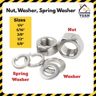 [Sell in Piece] Hexagon Bolt & Nut Washer | Bolt and Nut | Hex Screw | Screw & Nut