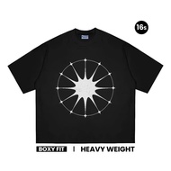 Dominate Labs Boxy T-shirt 16s Oversized Heavyweight Ring T-shirt Men Women Fit Screen Printing