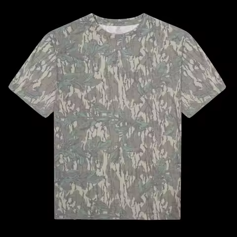 Mossy Oak Camo Tee Mossy Oak Bottomland Camo 3D Print Men Short Sleeve Tee Outdoor Hunting Training 