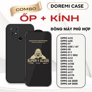 Combo case, tempered glass for Oppo A1k A3s A5s A7 A12 F7 F9 F11 Pro A15 A16 A17 A17K A18 A5 A9 2020