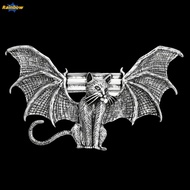 RAINBOW09 Bat Cat Hair Clip, Antique Tone Bat Wing Gothic Hairpin, Nordic Style Metal-Look Cat Motif