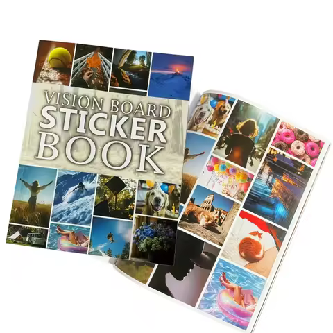 Vision Board Book – Create Your Dream Life with Inspirational Clip Art, Collage Pictures & Quotes Vi