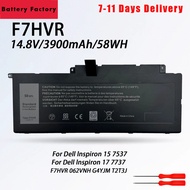 Replacement Battery F7HVR for D-ell I-nspiron 17 7737 15 7537 Series G4YJM 062VNH T2T3J Y1FGD 14.8V