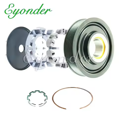 AC A/C Compressor Clutch Pulley 6SEU14C for AUDI A4 B7 B8 Q5 A6 C6 2.4 2.8 3.0 3.2 4F0260810K 4E0260