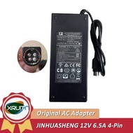 Genuine JINHUASHENG RS-065/12-S335B 12V 6.5A 78W 4PIN (Din) AC Adapter Charger for Orico ns500ru3 Ha