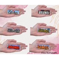 ohana Rectangle Keychain Souvenir - I love Brunei Design