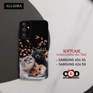 Allzora - Case Samsung Galaxy A34 5G/latest Samsung Galaxy A54 5G - Fashion Case Cat - Casing hp Samsung A54 5G/Samsung A34 5G - Softcase Samsung A54 5G/A34 5G - Case Handphone - Case Samsung Cutee - Hp Protector - Silicon Hp - TPU Pro Camera