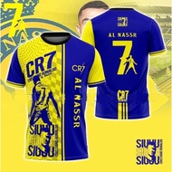 Jersey Cristiano Ronaldo Al Nassr Sublimation Tshirt | Baju CR7 Al Nassr‌