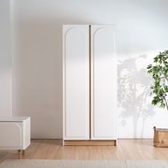 Koncept Furniture ตู้เสื้อผ้า KC-PLAY รุ่น NORDIS ขนาด 90 cm. สีขาว (90x60x200 ซม.)