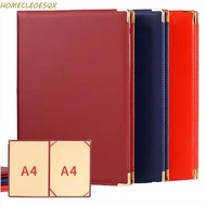 HOMECLEOESQX A4 Agreement Folder, PU Leather No Inserts Certificate Diploma Cover, Professional Mult