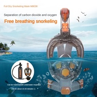 New Fully Dry Diving Mask Adult Professional Snorkeling Set Diving-goggles Respiratory Mask