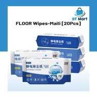 BT Mart Maili Mop Lantai Maili Floor Mop Wet Dry Wipes Set Disposable Cleaning Dust Paper Electrosta