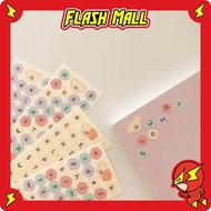 FLASHmall 1Pc CUTE ALPHABET Sticker Deco DIY Planner BUJO Aesthetic Sticker 1 Sheet R440