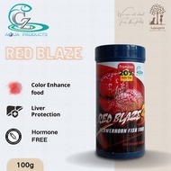 CZ Red Blaze Red Enhancing Fish Food for Flowerhorn 100g / Premium Flowerhorn Fish Food / makanan ik