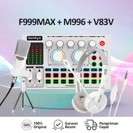 Bonkyo F999/F999MAX White Sound Card Live Broadcast Special Equipment Universal Professional Singing