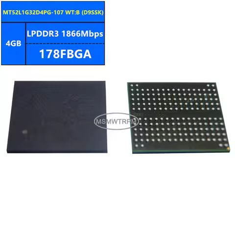 MT52L1G32D4PG-107 WT ES:B Z9SSJ MT52L1G32D4PG-107 WT:B D9SSK LPDDR3 4GB 1866Mbps 178FBGA 32Gb Memory