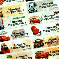 Waterproof name label McQueen waterproof sticker/.