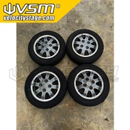 Sport Rim Ori Daihatsu R13 4H PCD110 4.5JJ Offset +50 For Perodua Kancil Sport Rim 13 Inch