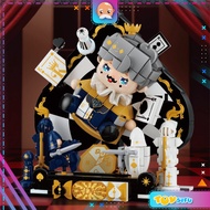 Wekki Poker Kingdom Series Queen of Hearts Joker Clown Display Deco Brick Decoration Building Block