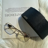 Prada 淺黃色造型眼鏡 墨鏡