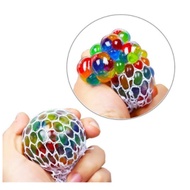 Squishy Wine ball Squishy Stress Reliever Toy Mini ball Squishy mesh ball Rainbow