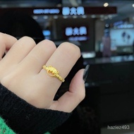🔥MY hot selling🔥2022New Birth Year Chinese Zodiac Tiger Ring Pure Gold999Little Tiger Ring Female Co
