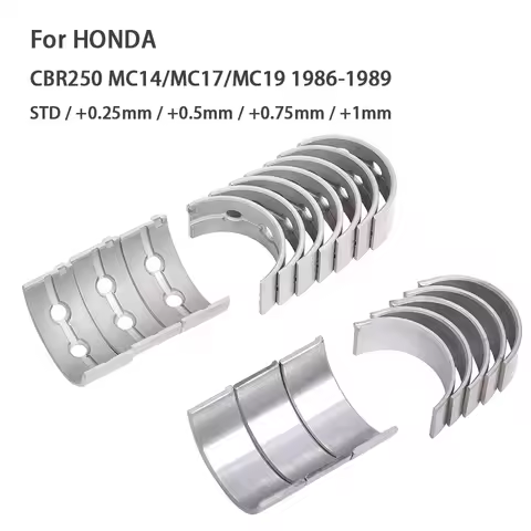 STD +0.25 +0.5 +0.75 +1.0 Motorcycle Connecting Rod & Crankshaft Bearing Kit For HONDA CBR250 MC14 C