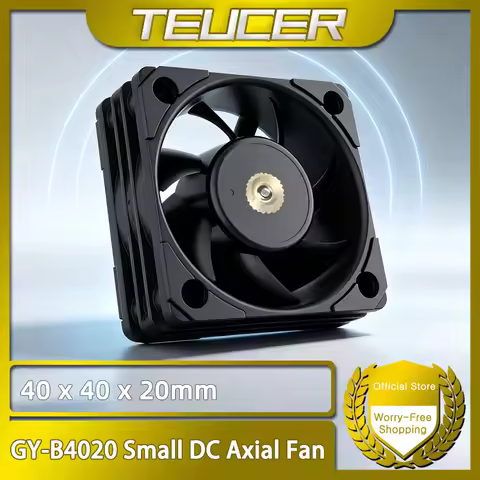 TEUCER GY-B4020 4cm Small DC Axial Fan for ITX, 1U Server Power Supply, Mini Switch, Docking Station