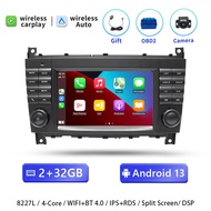 CFGYU 4G Carplay AutoRadio 2 Din Android 13เครื่องเสียงรถยนต์สำหรับ W203 Mercedes Benz Vito W639 W16