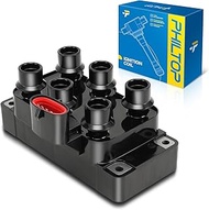PHILTOP FD488 Ignition Coil Pack Compatible with 1998-2000 Ranger 3.0L F-150 4.2 E-150 Econoline 4.2