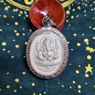 【再次爆紅的阿羅漢神通聖僧】龍婆孔 龍普宏 早期 2547 四面神 象神 鍍銀版 泰國佛牌