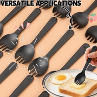 Birthday Party Plastic Fork Spoon - Independent Pack Tableware for Cake Dessert Fruit Picnic Enjoyin