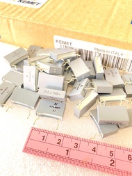 (แพ็ค2ชิ้น/10ชิ้น/100ชิ้น) C 2200PF C222J 0.0022UF 700V 2n2 J 700V R74-MKP KEMET อิตาลี แท้ใหม่แกะกล