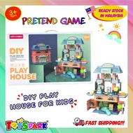 DIY Play House Shopping Mall Games Toys Girls Boys Pretend Games