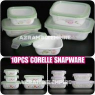 HOT! 10PCS CORELLE SNAPWARE / STACKABLE FOOD STORAGE LUNCH BOX