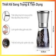 HIGH QUALITY GLASS SPICE GRINDER, PEPPER GRINDER WITH Stainless Steel Lid, Suitable for Grinding Sal