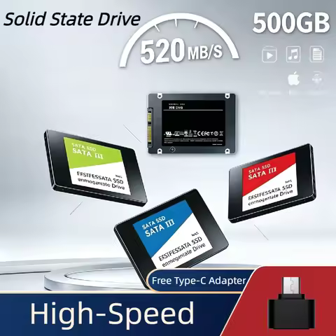 Portable 500GB External SSD USB 3.0 520MB/s Metal Shockproof Case Solid State Drive Hard Drive for P