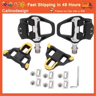 Calinodesign Aluminum Alloy Bike Pedals SPD‑SL Cycling Road Cleats Bicycle