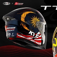 KYT HELMET TTR JET SEPANG INTERNATIONAL CIRCUIT 2024 NEW MODEL LOGO JALUR GEMILANG BENDERA MALAYSIA