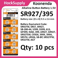 [10pcs] Koonenda AG7 SR927SW 395 LR57 Alkaline Button Battery 1.5V
