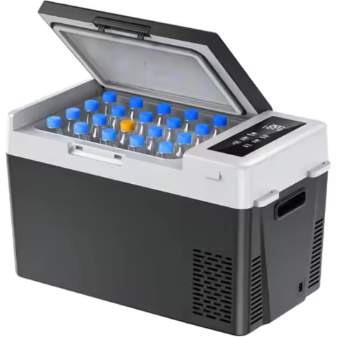 12V Car Fridge 25QT Portable Freezer -4F to 68F Compressor Cooler for Camping Travel Truck RV Home E