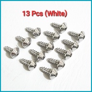 ▼ ✷ ﹍ Yamaha Nmax Fairing Fasteners Screws - 13-Pcs Gold/Silver Set