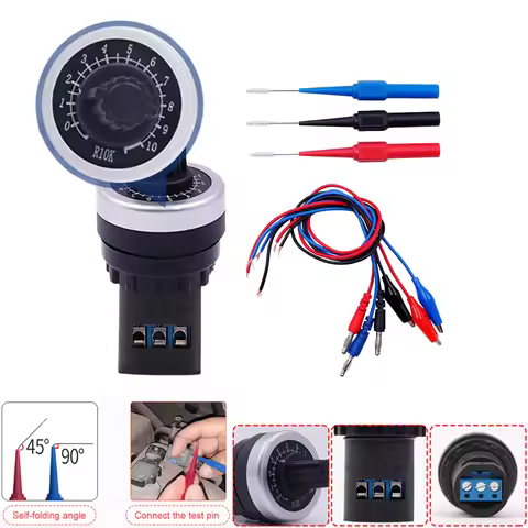 Auto Car Circuit Tester Sensor Signal Resistance Simulator Fuel Diagnostic Tool Analog Generator Res